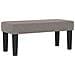 Letto contenitore con materasso e panchina taupe 80x200 cm tessuto - Foto miniatura 6