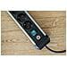 1391030600 prolunghe e multiple 3 m 6 presa (e) AC Interno Nero, Argento - Foto miniatura 6