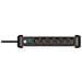 1391030600 prolunghe e multiple 3 m 6 presa (e) AC Interno Nero, Argento - Foto miniatura 1