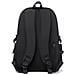 Zaino Casual Nero Leggero E Di Grande Capacità - Nylon E Poliestere, Zaino Impermeabile Per Laptop - Foto miniatura 3