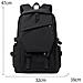 Zaino Casual Nero Leggero E Di Grande Capacità - Nylon E Poliestere, Zaino Impermeabile Per Laptop - Foto miniatura 6