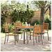 Set da Pranzo per Giardino 5 pcs Grigio 90 x 90 x 75 cm - Foto miniatura 2