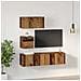 Set mobile TV 4 pcs Legno vecchio 60 x 30 x 30 cm - Foto miniatura 4
