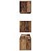 Set mobile TV 4 pcs Legno vecchio 60 x 30 x 30 cm - Foto miniatura 8