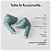 Go Pods Auricolare True Wireless Stereo (TWS) In-ear Musica e Chiamate USB tipo-C Bluetooth Verde, Colore benzina - Foto miniatura 4