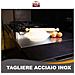 Tagliere Spianatoia In Acciaio Inox Per Uso Alimentare - Varie Misure - Profondità 60 (l100 X P60 X 3cm) - Foto miniatura 1