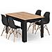 Set da pranzo | Tavolo 120x80 Craft Black + 4 sedie OSAKA Black - Foto miniatura 1
