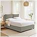 Diamante - Letto Piazza E Mezza Sfoderabile, Grigio Sabbia - Foto miniatura 4
