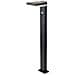 Piantana Solare LED da Giardino Quadrata con Sensore PIR 5.5W Corpo Nero 155*299*155mm 3000K IP54, colore Nero - Foto miniatura 1