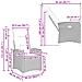 Poltrona reclinabile con tavolino 62 x 64 x 112 cm polyrattan - Foto miniatura 9