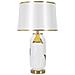 Lampada Da Tavolo Vkh102-bianco-ceramica-40x40x70 Cm - Foto miniatura 1