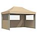 Tenda Party Beige 279 x 410 x 315 cm Tessuto Oxford - Foto miniatura 1