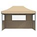 Tenda Party Beige 279 x 410 x 315 cm Tessuto Oxford - Foto miniatura 3