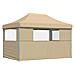 Tenda Party Beige 279 x 410 x 315 cm Tessuto Oxford - Foto miniatura 6