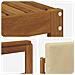 Set di divani da esterno con cuscino 6 pcs Naturale e Beige - Foto miniatura 6