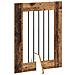 Cancello per cani con supporti 2 pcs Legno antico 60 x 80 cm - Foto miniatura 5