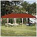 Tenda per feste a pop-up 575 x 290 x 245 cm Terracotta - Foto miniatura 2