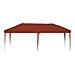 Tenda per feste a pop-up 575 x 290 x 245 cm Terracotta - Foto miniatura 5