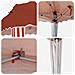 Tenda per feste a pop-up 575 x 290 x 245 cm Terracotta - Foto miniatura 9