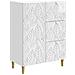 Credenza Bianco Lucido 66 x 34,5 x 90 cm Legno ingegnerizzato - Foto miniatura 1