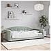 Letto da Giorno Grigio Chiaro 100x190 cm in Velluto - Foto miniatura 2