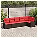 Set Divano da Giardino Marrone polyrattan - Foto miniatura 2
