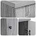 Scrivania Grigio Sonoma 142,5 x 50 x 75 cm Legno ingegnerizzato - Foto miniatura 7