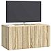 Mobile Porta TV da Muro Rovere Sonoma 59,5 x 31 x 30 cm - Foto miniatura 2