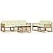 Set di divani da esterno 6 pcs Bianco e Crema 79 x 79 x 37 cm - Foto miniatura 1