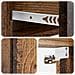 Mobiletto da notte a muro Legno antico 33 x 34,5 x 20 cm - Foto miniatura 7