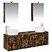 Set di Armadi da Bagno 5 pcs Rovere Fumo Legno ingegnerizzato - Foto miniatura 1