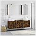 Set di Armadi da Bagno 5 pcs Rovere Fumo Legno ingegnerizzato - Foto miniatura 2