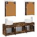 Set di Armadi da Bagno 5 pcs Rovere Fumo Legno ingegnerizzato - Foto miniatura 8