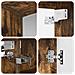 Set di Armadi da Bagno 5 pcs Rovere Fumo Legno ingegnerizzato - Foto miniatura 9