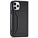 Portafoglio Magnetico Per Carte Iphone 12 Pro Custodia Porta Carte Nera - Foto miniatura 3