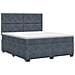 Letto box spring con materasso Grigio Scuro 140 x 200 cm - Foto miniatura 1