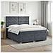 Letto box spring con materasso Grigio Scuro 140 x 200 cm - Foto miniatura 2