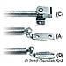 Compasso inox 470 mm A - Foto miniatura 1
