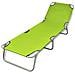 Lettino Pieghevole in Acciaio Verniciato a Polvere Verde Mela - Foto miniatura 1