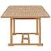 Tavolo Da Giardino Allungabile (180-280) x100x75 Cm In Teak - Foto miniatura 5
