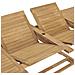 Tavolo Da Giardino Allungabile (180-280) x100x75 Cm In Teak - Foto miniatura 6
