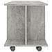 Mobile TV con Ruote Grigio Cemento 80x40x45 cm in Multistrato - Foto miniatura 3