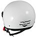 Casco Jet Moto Scooter Visera Antigraffio Argento Backline Ece 22-05 Bianco L - Foto miniatura 3