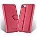 Cadorabo Custodia Compatibile Con Apple Iphone 5 / Iphone 5s / Iphone Se In Rosso Carminio - Coperchio Protettiva Con Chiusura Magnetica, Funzione Stand E Tasca Per Le Carte - Foto miniatura 6