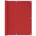 Paravento Da Balcone Rosso 120x300 Cm In Hdpe - Foto miniatura 1