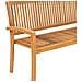 Panchina Da Giardino Impilabile Con Cuscino 159cm Teak Massello - Foto miniatura 4