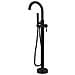 Miscelatore A Pavimento Per Vasca Freestanding Black Mumbai In Ottone - Foto miniatura 2