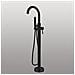 Miscelatore A Pavimento Per Vasca Freestanding Black Mumbai In Ottone - Foto miniatura 1