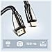 Cavo Hdmi 2.1 Ultra Hd 8k Intrecciato Resistente 3 Metri Nero - Foto miniatura 8