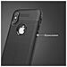 Custodia Compatibile Con Apple Iphone X / Xs In Nero Profondo - Coperchio Protettivo In Silicone Tpu Con Applicazione Di Finta Pelle Nobile - Foto miniatura 6